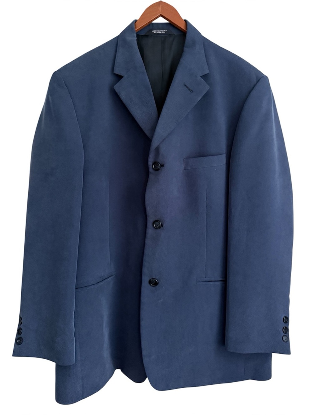 Men's Blazer Navy Blue Single-Breasted size L